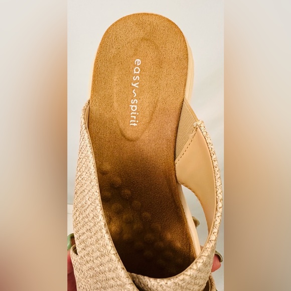EASY SPIRIT Women's Taite Square Toe Casual Flat Sandals Light Natural 7… - Picture 12 of 14
